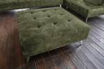 Sofa mit Hocker WIOLO Dunkelgrau