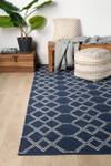 Handgefertigter Teppich Greco Beige - Blau - Textil - 160 x 230 x 1 cm