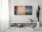 Acrylbild handgemalt Gleaming Colours Massivholz - Textil - 120 x 60 x 4 cm