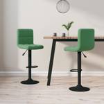 Tabouret de bar 3007103 (lot de 2) Vert - Métal - Textile - 47 x 111 x 40 cm