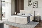 Boxspringbett IDRIKO Beige - Breite: 140 cm - H4