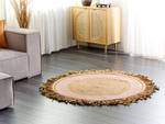 Tapis tressé GODEKLI Beige - Fibres naturelles - 140 x 1 x 140 cm