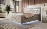 Boxspringbett Lorena Beige - Breite: 140 cm - H4