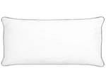 Oreiller PELISTER Argenté - Blanc - 80 x 5 x 40 cm - Diamètre : 40 cm