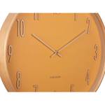 Horloge murale en bois D40cm Jaune