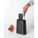 Tasty+ Messerblock (5er Set) Grau - Metall - 9 x 37 x 9 cm