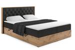 Boxspringbett LOLLY5 Schwarz - Breite: 189 cm - H3