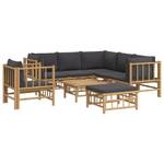 Garten-Lounge-Set 3028492-17 (8-teilig) Braun - Dunkelgrau - Grau