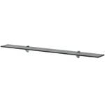 schwebendes Regal 3014170-2 Schwarz - Tiefe: 100 cm - Glas - Metall