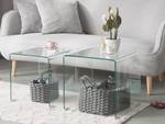 Couchtisch KENDALL 2-tlg Glas - 36 x 39 x 36 cm