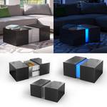 Table basse Dandy noir & LED Noir brillant