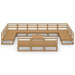 Gartenmöbel-Set Braun - Massivholz - Holzart/Dekor - 70 x 30 x 70 cm