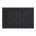 Gummi Fußmatte mit Fußabdrücken Schwarz - Kunststoff - 60 x 1 x 40 cm