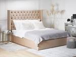 Doppelbett LUBBON Beige - Silber - 190 x 144 x 217 cm