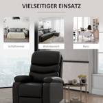 Relaxsessel 833-522V03BK Braun - Kunstleder - 90 x 105 x 78 cm