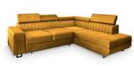 Ecksofa NOLA L-S Senfgelb - Ecke davorstehend links