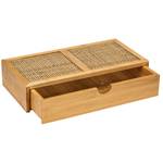 Schublade für Kosmetika ALLEGRE BAMBOO Braun - Bambus - 28 x 6 x 14 cm