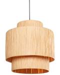 Lampe suspension MAGECH Beige - Noir - Bleu - Fibres naturelles - 40 x 33 x 40 cm