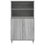 Highboard DE5448 Eiche Grau Dekor