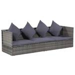 Gartenbett 3006097 Grau - Kunststoff - Polyrattan - 60 x 58 x 200 cm