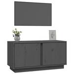 TV-Schrank D335 Grau - Massivholz - 35 x 41 x 80 cm