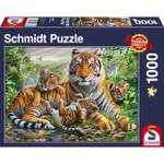 Tiger Puzzle Jungtiere und