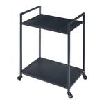 Servierwagen Lesja Schwarz - Metall - 50 x 69 x 36 cm