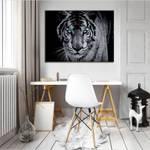 Tiere Wohnzimmer Leinwandbild Tiger