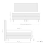 Boxspringbett Fuum Premium Braun - Breite: 180 cm