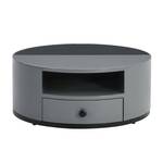 Table basse MARBZoom (lot de 2) Noir - Gris - Bois manufacturé - Métal - Matière plastique - 70 x 40 x 70 cm