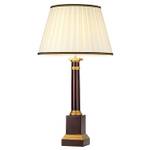 Lampe de chevet SABESINA Beige - Marron - Bois manufacturé - 46 x 83 x 46 cm