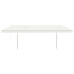 Auvent rétractable 3006684-1 Blanc crème - Profondeur : 500 cm