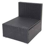 Poly-Rattan-Garnitur Busto Anthrazit - Schwarz