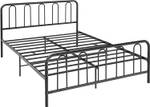 Metallbett Bettrahmen Schwarz - Metall - 164 x 101 x 208 cm