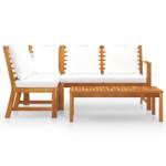 Gartenmöbel-Set (4-teilig) 3012919-2 Weiß - Massivholz - Holzart/Dekor - 50 x 33 x 100 cm