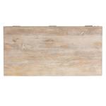 Table basse 100x44x50 cm nature/blanc Marron - Bois massif - 50 x 44 x 100 cm