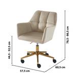 Fauteuil de bureau MONACO Beige