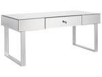 Couchtisch NESLE Silber - Glas - 110 x 46 x 47 cm