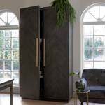 Armoire 5th Avenue Noir - Bois massif - 127 x 232 x 50 cm