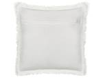 Coussin décoratif CYANOTIS Blanc crème - Vert - Blanc