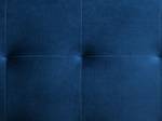 Canapé d'angle ABERDEEN Bleu - Doré - Bleu marine - Accoudoir monté à gauche (vu de face) - Angle à droite (vu de face) - Fonction lit à droite (vue de face)