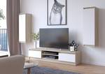 TV-Schrank K160 2T 1S CLP Eiche Sonoma Dekor - Weiß