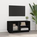 TV-Schrank D791 Schwarz - Massivholz - 35 x 41 x 80 cm