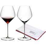 Pinot Noir Veloce 2er Set + Poliertuch Glas - 12 x 25 x 12 cm