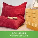 XXL Sitzsack "Square" aus Cord – 370 L Rot