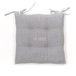 Sitzkissen Capucine Charme Grau - Textil - 40 x 1 x 40 cm