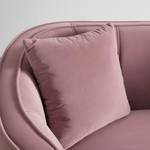 2-Sitzer-Sofa HOPE Pink - Massivholz - Textil - 141 x 77 x 73 cm