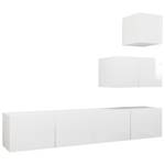 TV-Schrank 4er Set D577 Weiß - Holzwerkstoff - 30 x 30 x 31 cm