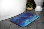 Badteppich Blauer Marmor 90 x 60 x 90 cm