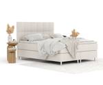 Boxspringbett Elisio Beige - Breite: 180 cm